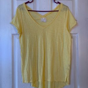 T.la super soft yellow tee EUC